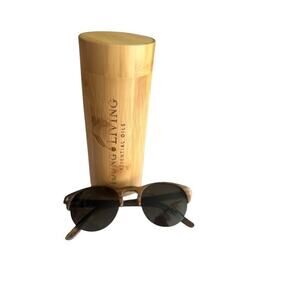 Laveta X Tarxia Young Living Wooden Sunglasses Handmade Taracea Artisian